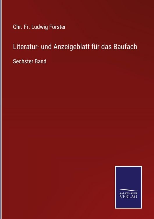 Produktbild: Literatur- und Anzeigeblatt f&uuml;r das Baufach