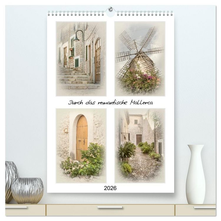 Produktbild: Durch das romantische Mallorca (hochwertiger Premium Wandkalender 2026 DIN A2 hoch), Kunstdruck in Hochglanz