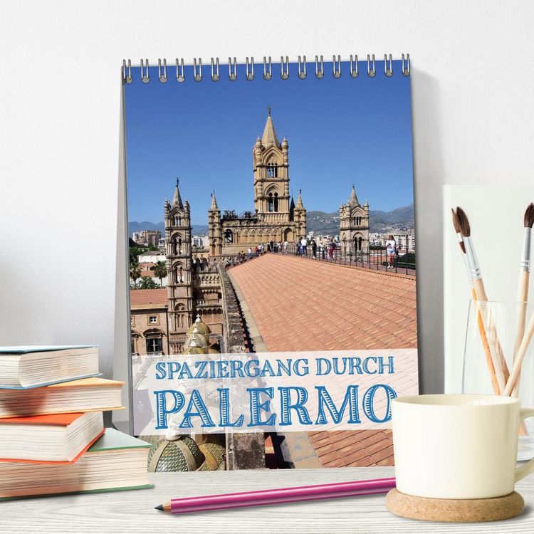 Produktbild: Spaziergang durch Palermo (Tischkalender 2026 DIN A5 hoch), CALVENDO Monatskalender