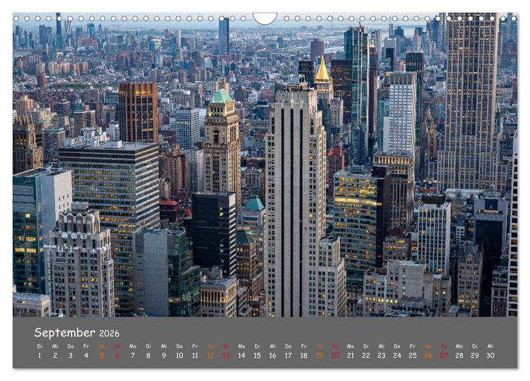 Produktbild: Faszination New York (Wandkalender 2026 DIN A3 quer), CALVENDO Monatskalender