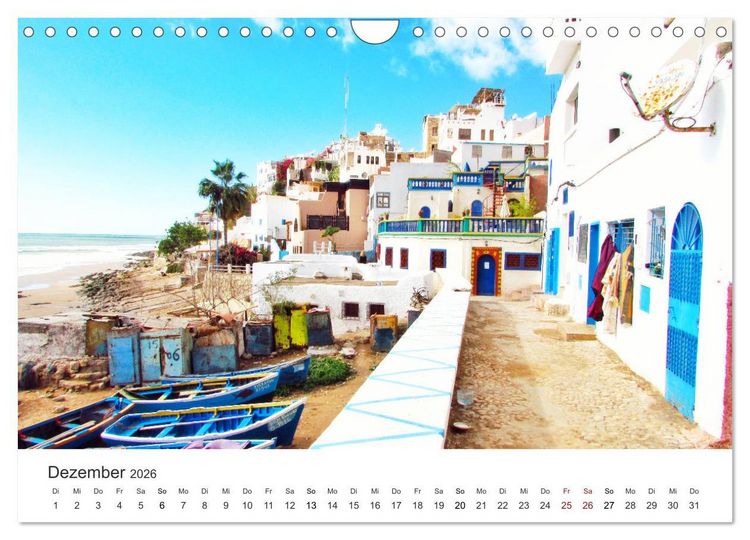 Produktbild: Das farbenfrohe Marokko (Wandkalender 2026 DIN A4 quer), CALVENDO Monatskalender