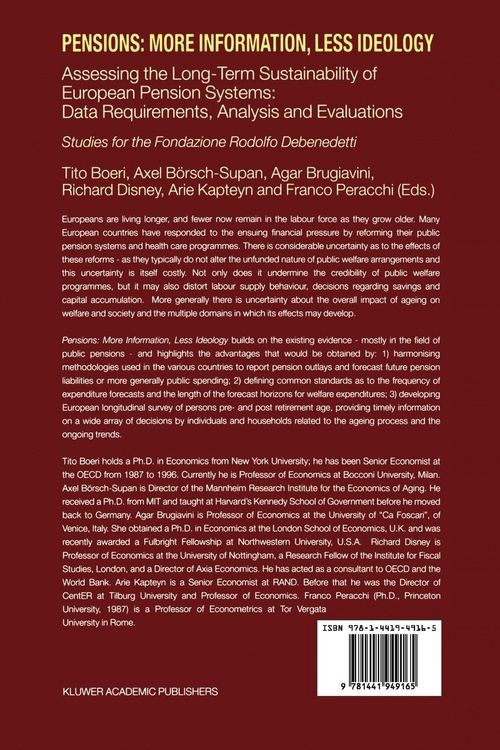 Produktbild: Pensions: More Information, Less Ideology