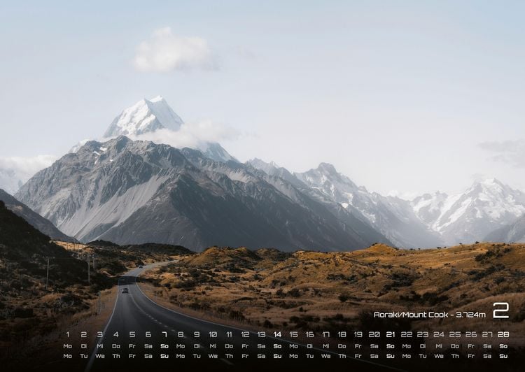 Produktbild: Neuseeland - Das Land der langen wei&szlig;en Wolke - 2027 - Kalender DIN A2