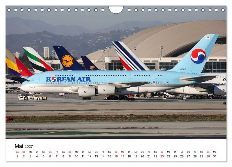 Produktbild: Airbus A380 Superjumbo 2027 (Wandkalender 2027 DIN A4 quer), CALVENDO Monatskalender