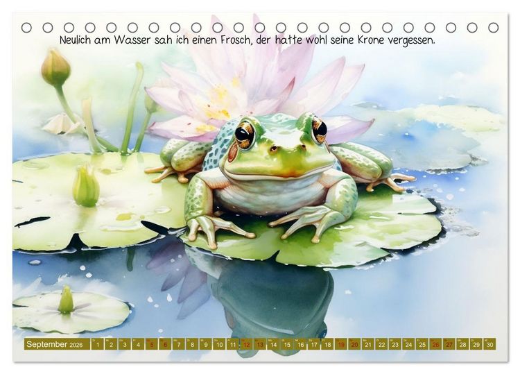 Produktbild: Neulich am Wasser (Tischkalender 2026 DIN A5 quer), CALVENDO Monatskalender