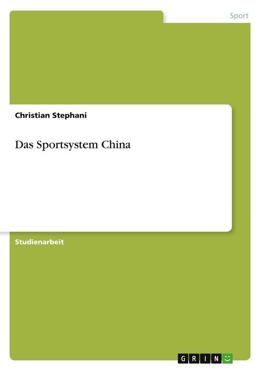 Produktbild: Das Sportsystem China