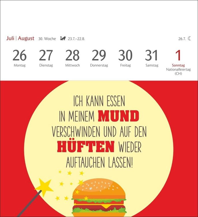 Produktbild: Der fette Vogel bricht den Ast Postkartenkalender 2027 - Wochenkalender - 53 Karten mit frechen Spr&uuml;chen