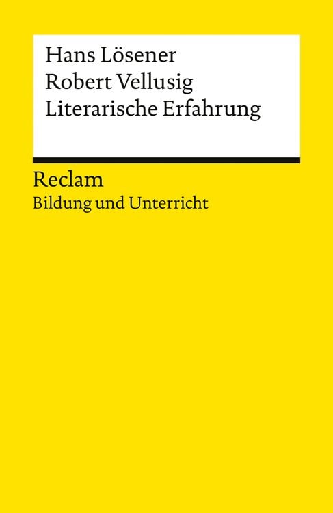 Produktbild: Literarische Erfahrung