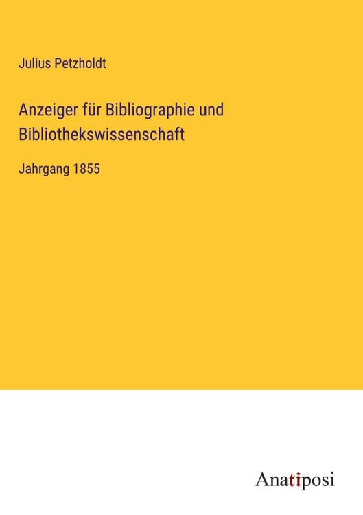 Produktbild: Anzeiger f&uuml;r Bibliographie und Bibliothekswissenschaft
