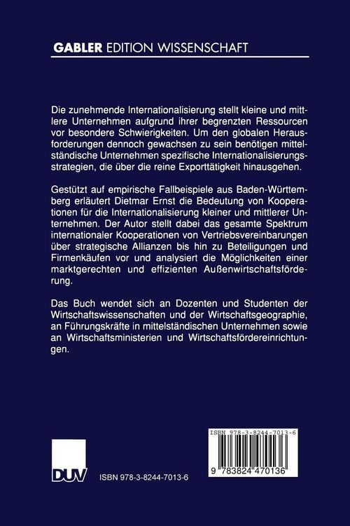 Produktbild: Internationalisierung kleiner und mittlerer Unternehmen