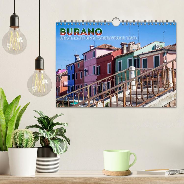Produktbild: BURANO Charmante und farbenfrohe Insel (Wandkalender 2026 DIN A4 quer), CALVENDO Monatskalender