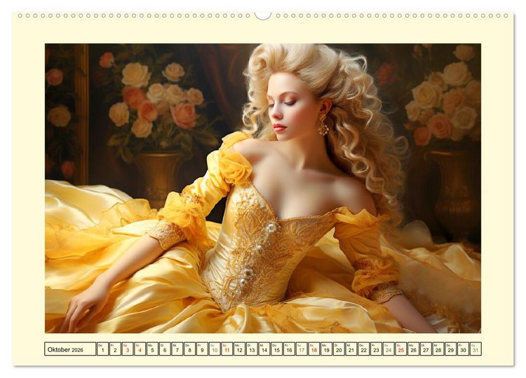 Produktbild: Barocke Anmut. Romantik und Grazie im 17. Jahrhundert (hochwertiger Premium Wandkalender 2026 DIN A2 quer), Kunstdruck in Hochglanz