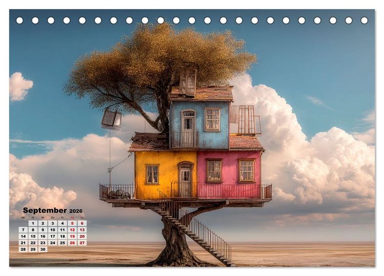 Produktbild: Ein Zuhause ist kein Winkelma&szlig;, sondern ein Gef&uuml;hl (Tischkalender 2026 DIN A5 quer), CALVENDO Monatskalender