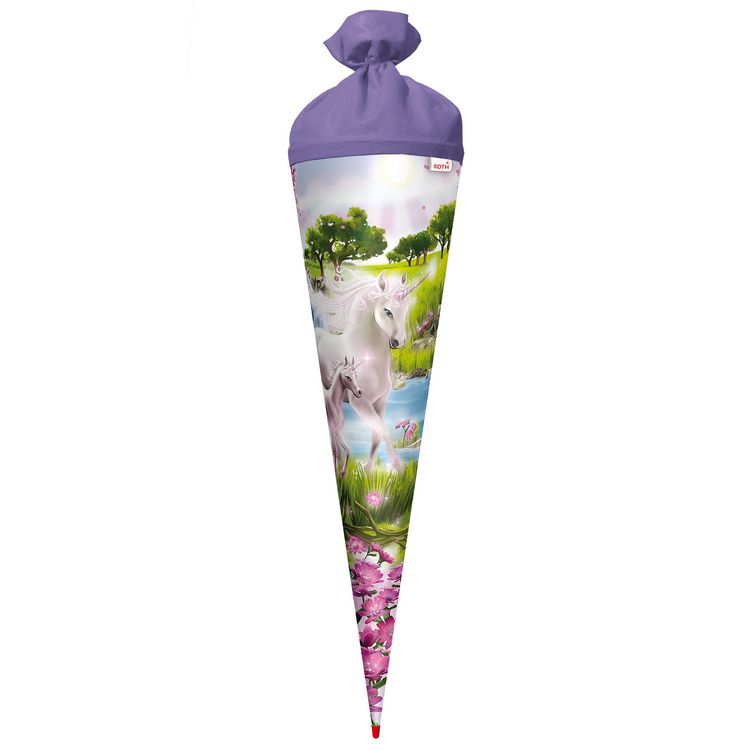 Produktbild: Motiv-Schult&uuml;te 70cm, Einhorn m. Fohlen