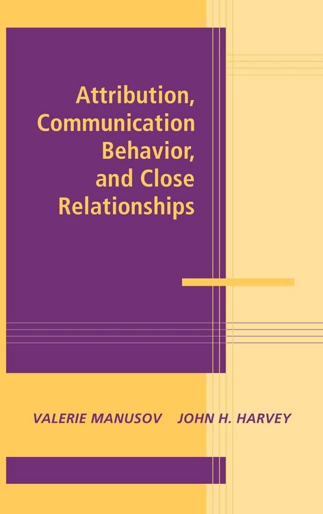 Produktbild: Attribution, Communication Behavior, and Close Relationships