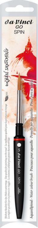 Produktbild: da Vinci Pinsel GO SPIN Reise-Aquarellpinsel, rund, extrafein, Pinsel, Gr&ouml;&szlig;e 5