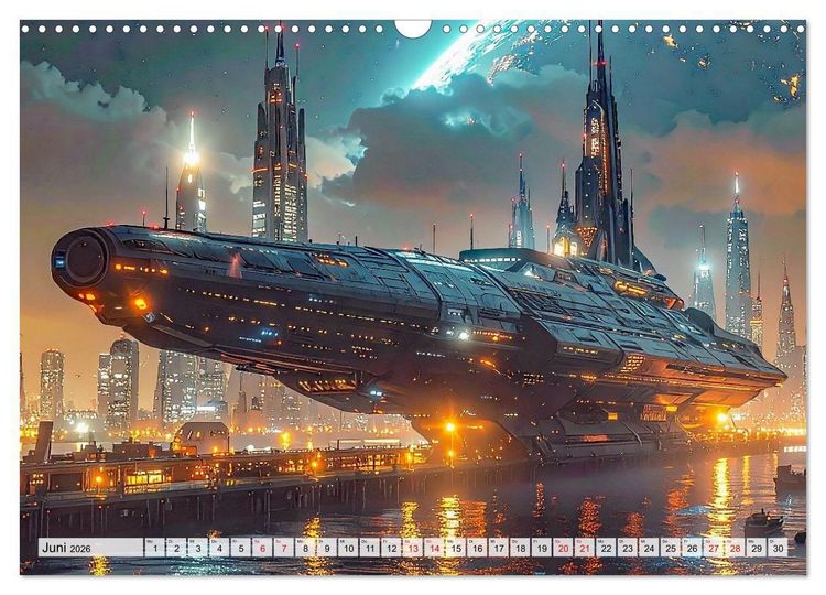 Produktbild: Raumzeit. Geschichten zwischen Sternen (Wandkalender 2026 DIN A3 quer), CALVENDO Monatskalender