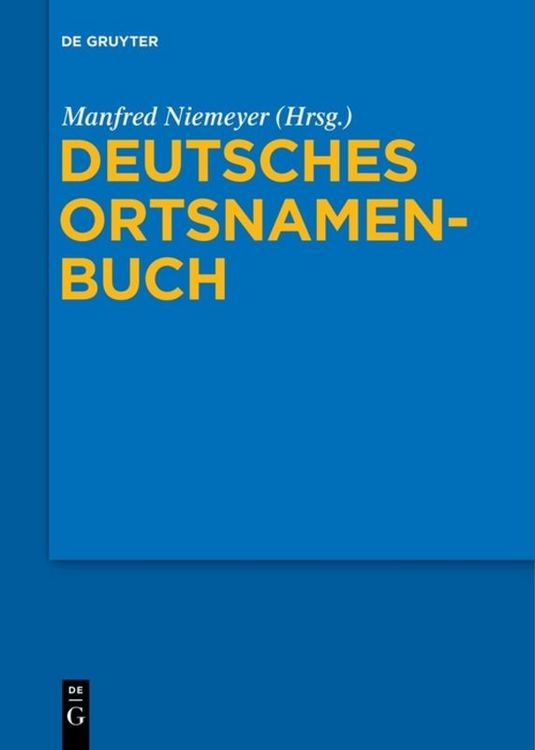 Produktbild: Deutsches Ortsnamenbuch
