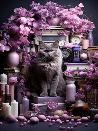 Produktbild: CALVENDO Puzzle Miau | 1000 Teile Lege-Gr&ouml;&szlig;e 64x48cm Foto-Puzzle f&uuml;r gl&uuml;ckliche Stunden