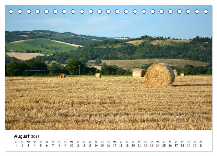 Produktbild: Die Marken, Impressionen aus dem unbekannten Italien (Tischkalender 2026 DIN A5 quer), CALVENDO Monatskalender