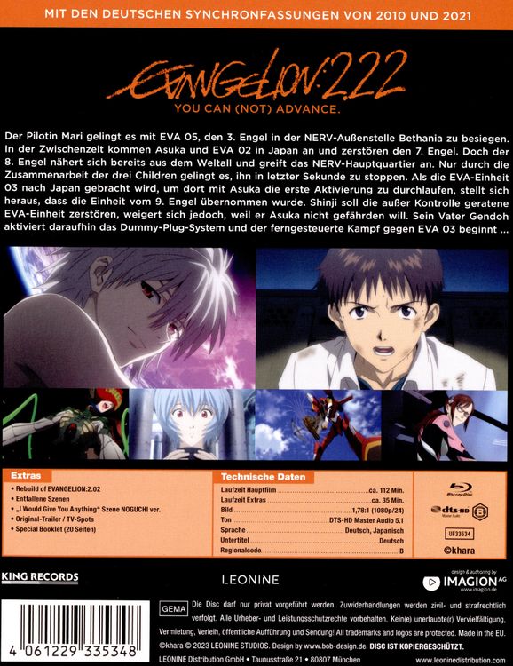 Produktbild: Evangelion: 2.22 - You can (not) advance. - Mediabook - Special Edition