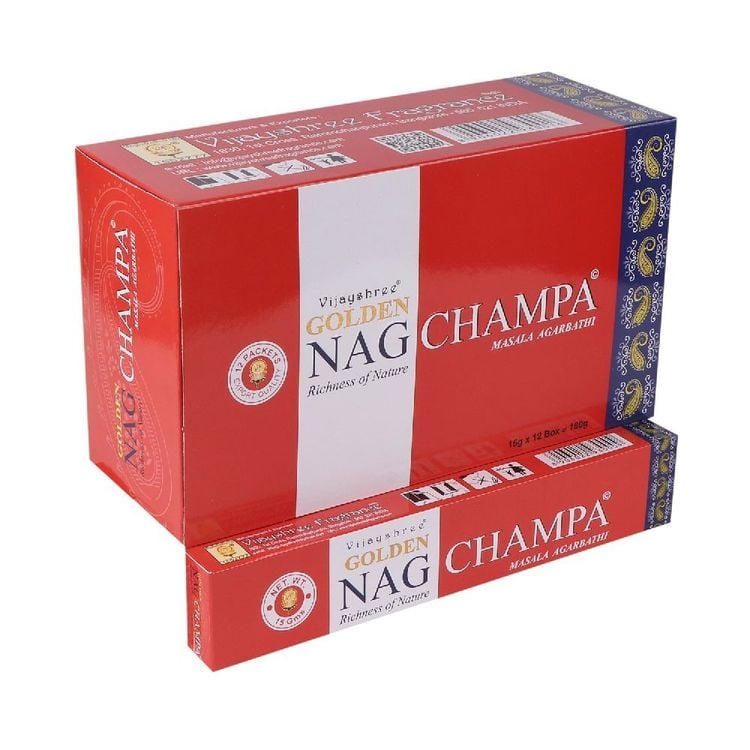 Produktbild: R&auml;ucherst&auml;bchen Vijayshree "Golden Nag Champa" 15gr.
