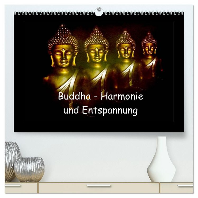 Produktbild: Buddha - Harmonie und Entspannung (hochwertiger Premium Wandkalender 2027 DIN A2 quer), Kunstdruck in Hochglanz
