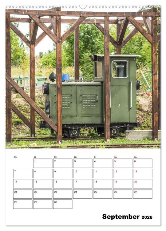 Produktbild: Klein- und Privatbahn Museum Gramzow (hochwertiger Premium Wandkalender 2026 DIN A2 hoch), Kunstdruck in Hochglanz