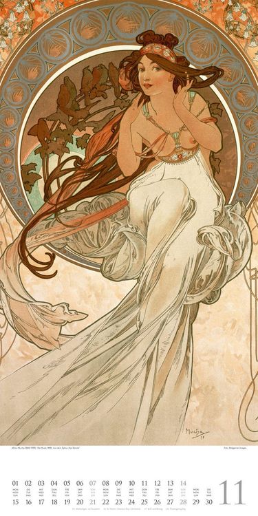 Produktbild: Alfons Mucha Kalender 2027