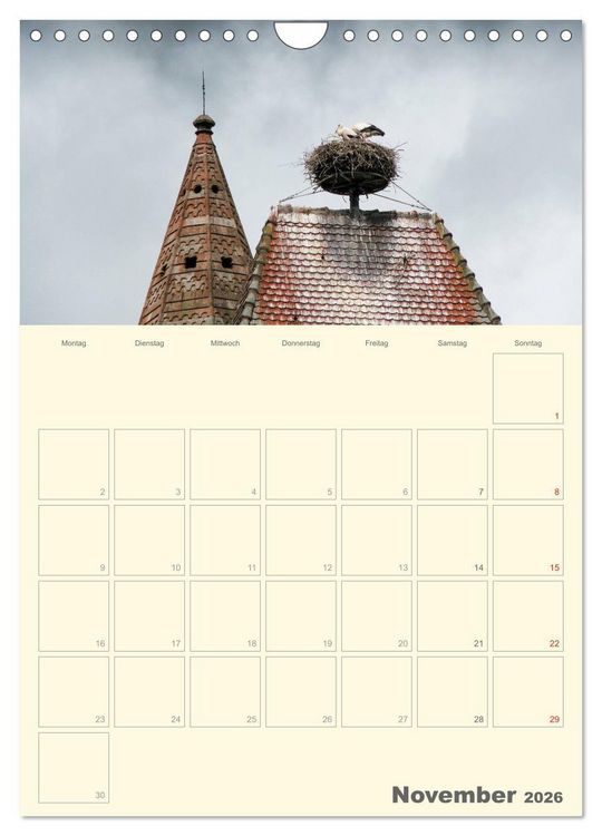 Produktbild: Unterwegs im Elsass &ndash; Terminplaner (Wandkalender 2026 DIN A4 hoch), CALVENDO Monatskalender