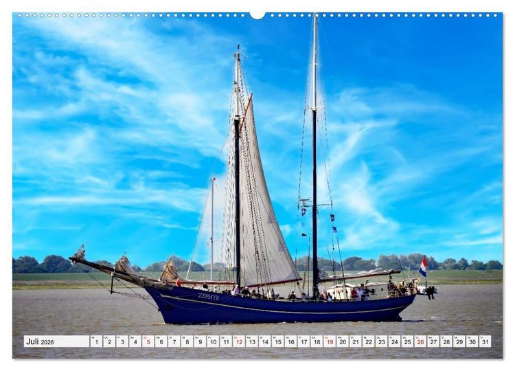 Produktbild: Windjammertreffen - Segelschiffe zu Gast in Bremerhaven (hochwertiger Premium Wandkalender 2026 DIN A2 quer), Kunstdruck in Hochglanz