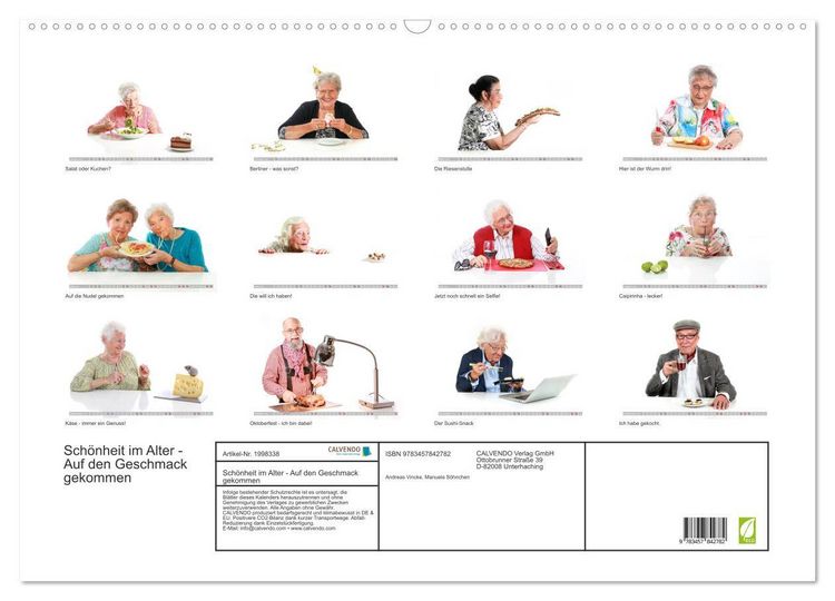 Produktbild: Sch&ouml;nheit im Alter - Auf den Geschmack gekommen (Wandkalender 2026 DIN A2 quer), CALVENDO Monatskalender