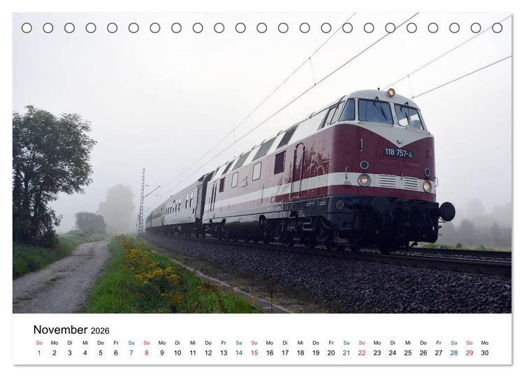 Produktbild: U-Boot trifft Babelsbergerin. Die Baureihen 118 und 119 der Deutschen Reichsbahn (Tischkalender 2026 DIN A5 quer), CALVENDO Monatskalender