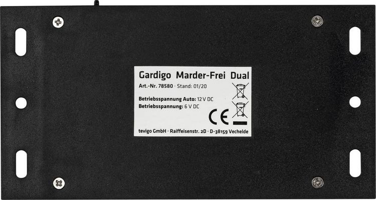 Produktbild: Gardigo Dual Marderabwehr Funktionsart Multifrequenz Wirkungsbereich 60m&sup2; 1St.