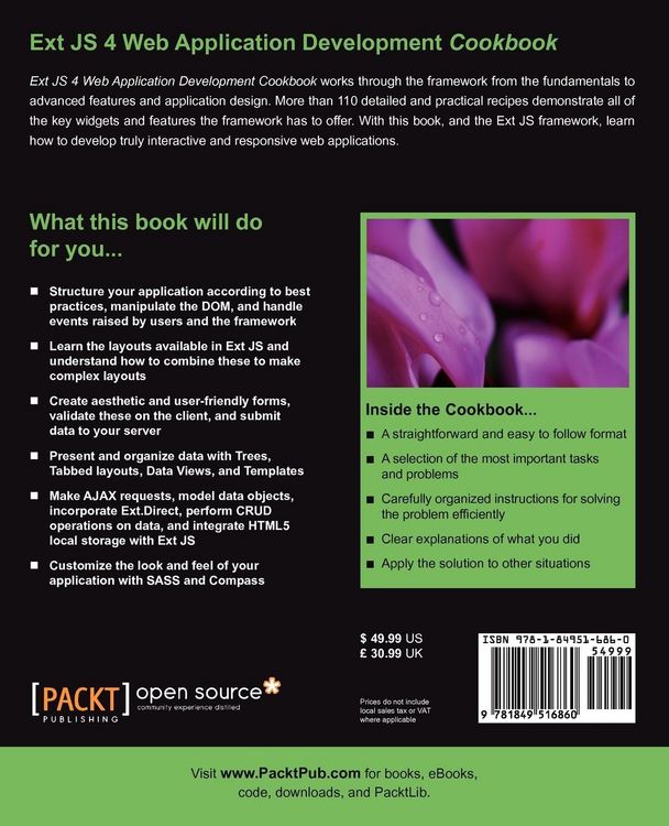 Produktbild: Ext JS 4 Web Application Development Cookbook