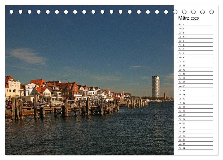 Produktbild: Ostseeheilbad Travem&uuml;nde - Die sch&ouml;nste Tochter L&uuml;becks (Tischkalender 2026 DIN A5 quer), CALVENDO Monatskalender