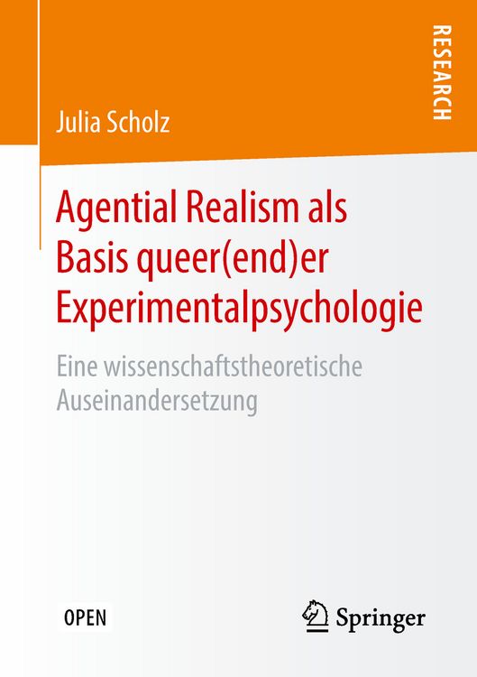 Produktbild: Agential Realism als Basis queer(end)er Experimentalpsychologie