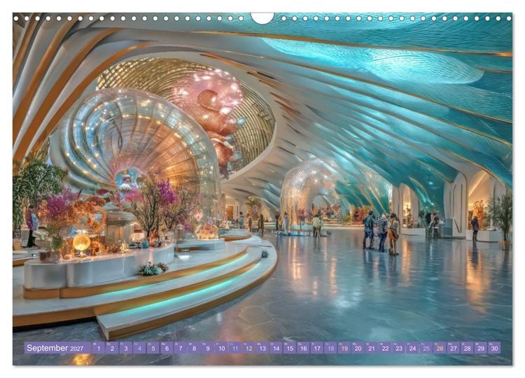 Produktbild: Tauche ein in die Zukunft - Science Fiction Unterwasserwelten (Wandkalender 2027 DIN A3 quer), CALVENDO Monatskalender