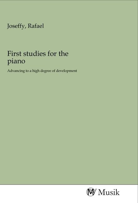 Produktbild: First studies for the piano