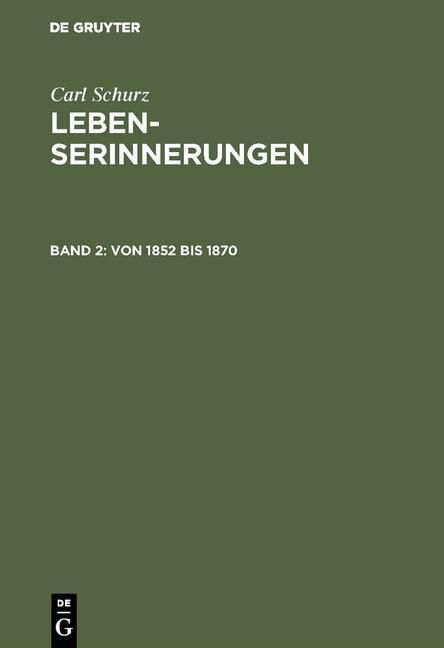 Produktbild: Von 1852 bis 1870