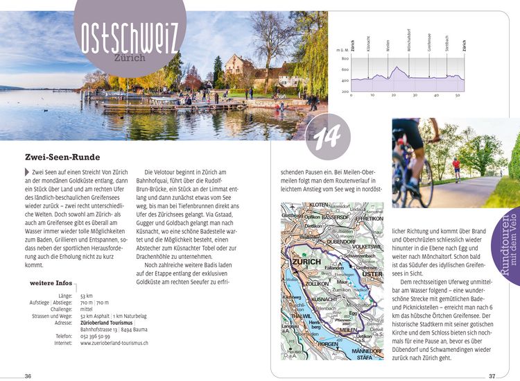 Produktbild: K&uuml;mmerly+Frey Erlebnis Schweiz Rundtouren mit dem Velo - F&uuml;hrer