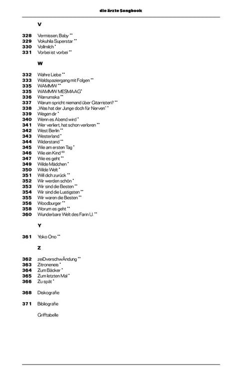 Produktbild: Die &auml;rzte: Songbook f&uuml;r Gitarre - Update-Version inkl. HELL