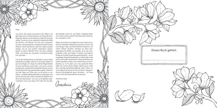 Produktbild: Bl&uuml;tentraum &ndash; Florale Motive ausmalen