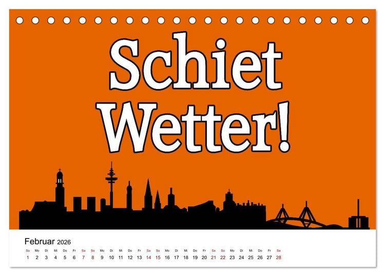 Produktbild: Hamburger Schnack (Tischkalender 2026 DIN A5 quer), CALVENDO Monatskalender