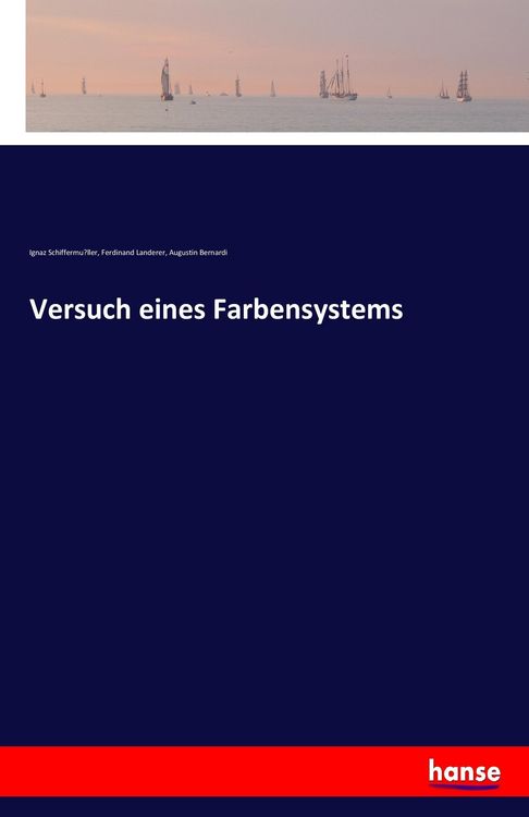 Produktbild: Versuch eines Farbensystems