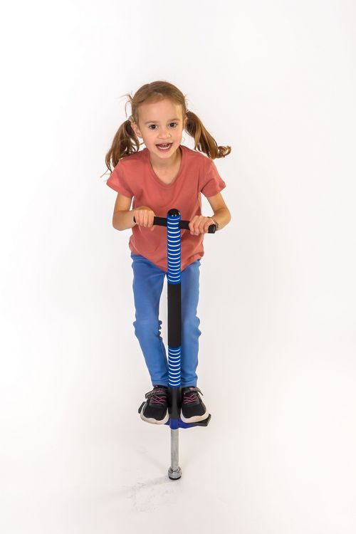 Produktbild: New Sports Pogo Stick, blau/schwarz, H&ouml;he 95 cm