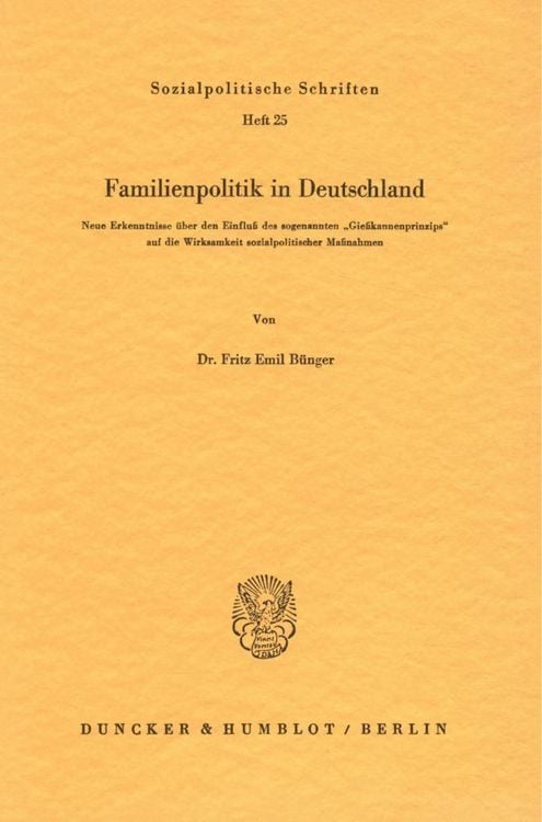 Produktbild: Familienpolitik in Deutschland.