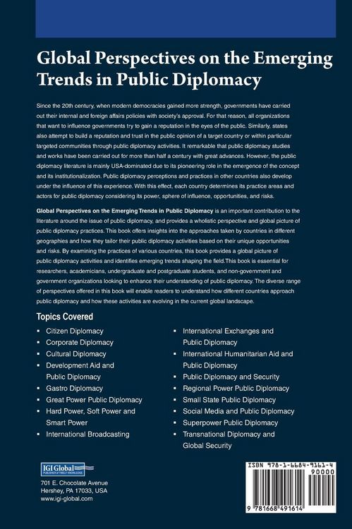 Produktbild: Global Perspectives on the Emerging Trends in Public Diplomacy