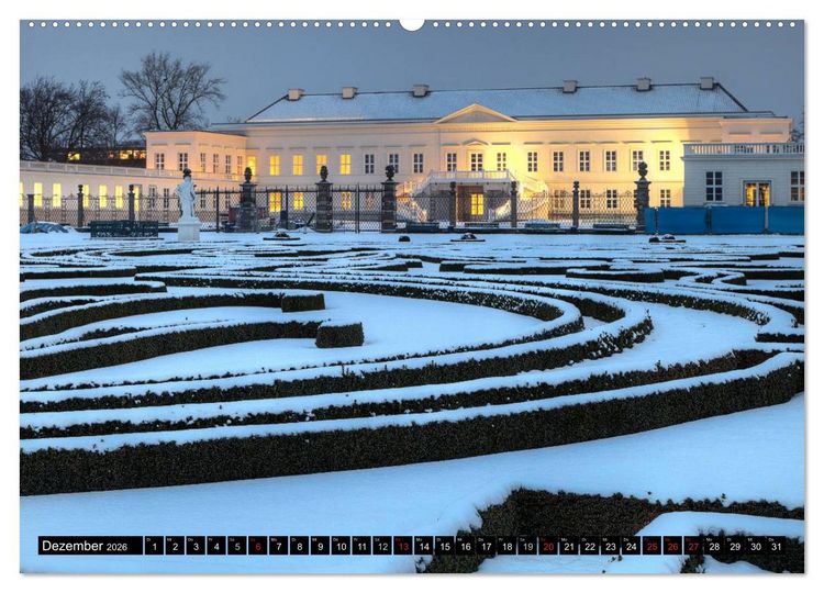 Produktbild: Die G&auml;rten in Herrenhausen (hochwertiger Premium Wandkalender 2026 DIN A2 quer), Kunstdruck in Hochglanz