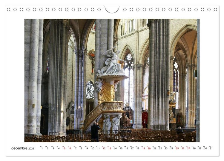 Produktbild: Amiens - Capitale de la Somme (Calendrier mural 2026 DIN A4 vertical), CALVENDO calendrier mensuel